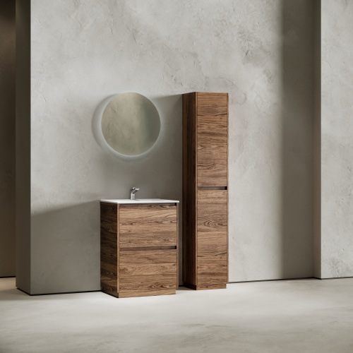 Тумба под раковину Sancos Libra Floor LB60FECH 59х45х84 напольная цвет дуб чарльстон - фото 3